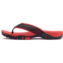 Lade das Bild in den Galerie-Viewer, draussenfeet ledersandalen hausschuhe 31405 rot
