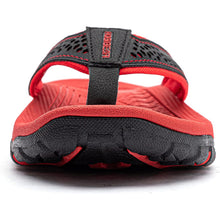 Lade das Bild in den Galerie-Viewer, draussenfeet ledersandalen hausschuhe 31405 rot
