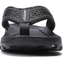 Lade das Bild in den Galerie-Viewer, draussenfeet ledersandalen hausschuhe 31405 schwarz1
