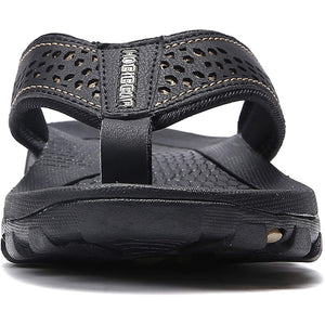 draussenfeet ledersandalen hausschuhe 31405 schwarz1