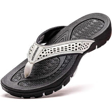 Lade das Bild in den Galerie-Viewer, draussenfeet ledersandalen hausschuhe 31405 weiss

