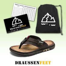 Lade das Bild in den Galerie-Viewer, Herren Sommer Flip-Flops Modische Vielseitige Outdoor Strandschuhe Atmungsaktiv Schnelltrocknend Lässige Rutschfeste Hausschuhe
