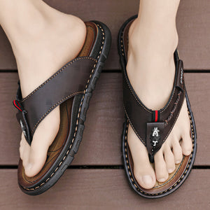 draussenfeet ledersandalen hausschuhe 31567 braun