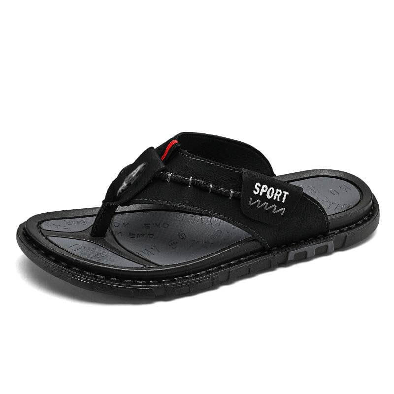 Herren Sommer Flip-Flops Modische Vielseitige Outdoor Strandschuhe Atmungsaktiv Schnelltrocknend Lässige Rutschfeste Hausschuhe