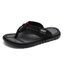 Lade das Bild in den Galerie-Viewer, Herren Sommer Flip-Flops Modische Vielseitige Outdoor Strandschuhe Atmungsaktiv Schnelltrocknend Lässige Rutschfeste Hausschuhe
