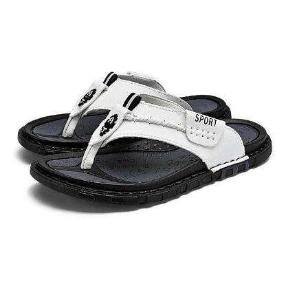 Herren Sommer Flip-Flops Modische Vielseitige Outdoor Strandschuhe Atmungsaktiv Schnelltrocknend Lässige Rutschfeste Hausschuhe