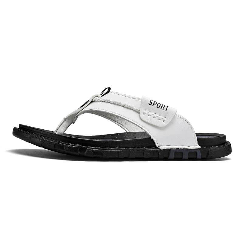 Herren Sommer Flip-Flops Modische Vielseitige Outdoor Strandschuhe Atmungsaktiv Schnelltrocknend Lässige Rutschfeste Hausschuhe