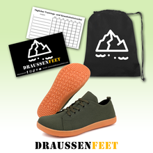 Lade das Bild in den Galerie-Viewer, draussenfeet minimalistische barfussschuhe 31529 armeegrun
