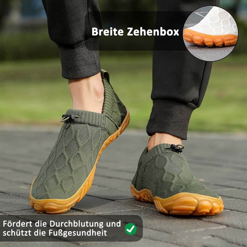 Atmungsaktive, Fliegende, Gewebte Sportschuhe Für Outdoor-Laufübungen, Schweißabsorbierende Barfußschuhe (Unisex)