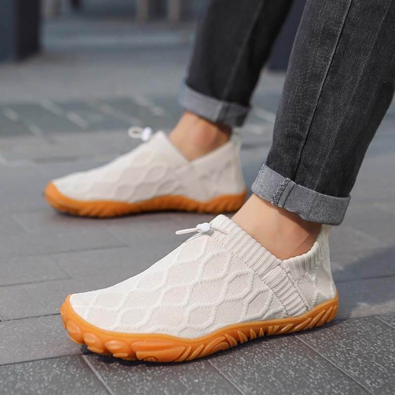 Atmungsaktive, Fliegende, Gewebte Sportschuhe Für Outdoor-Laufübungen, Schweißabsorbierende Barfußschuhe (Unisex)