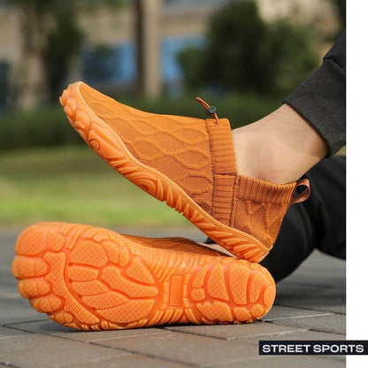 Atmungsaktive, Fliegende, Gewebte Sportschuhe Für Outdoor-Laufübungen, Schweißabsorbierende Barfußschuhe (Unisex)