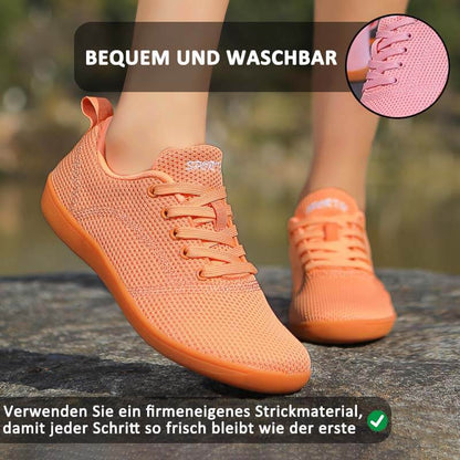 Barfußschuhe Mit Breiter Spitze, Fliegende, Gewebte Freizeitschuhe Mit Weicher Sohle, Wanderschuhe (Unisex)