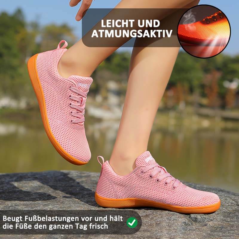 Barfußschuhe Mit Breiter Spitze, Fliegende, Gewebte Freizeitschuhe Mit Weicher Sohle, Wanderschuhe (Unisex)