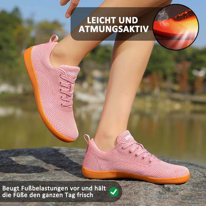 Barfußschuhe Mit Breiter Spitze, Fliegende, Gewebte Freizeitschuhe Mit Weicher Sohle, Wanderschuhe (Unisex)