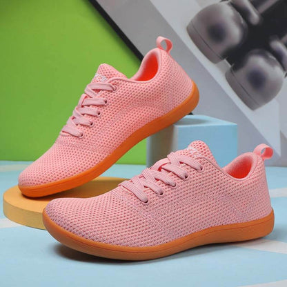 Barfußschuhe Mit Breiter Spitze, Fliegende, Gewebte Freizeitschuhe Mit Weicher Sohle, Wanderschuhe (Unisex)