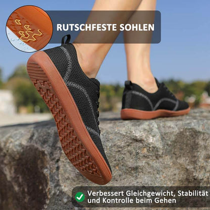 Barfußschuhe Mit Breiter Spitze, Fliegende, Gewebte Freizeitschuhe Mit Weicher Sohle, Wanderschuhe (Unisex)