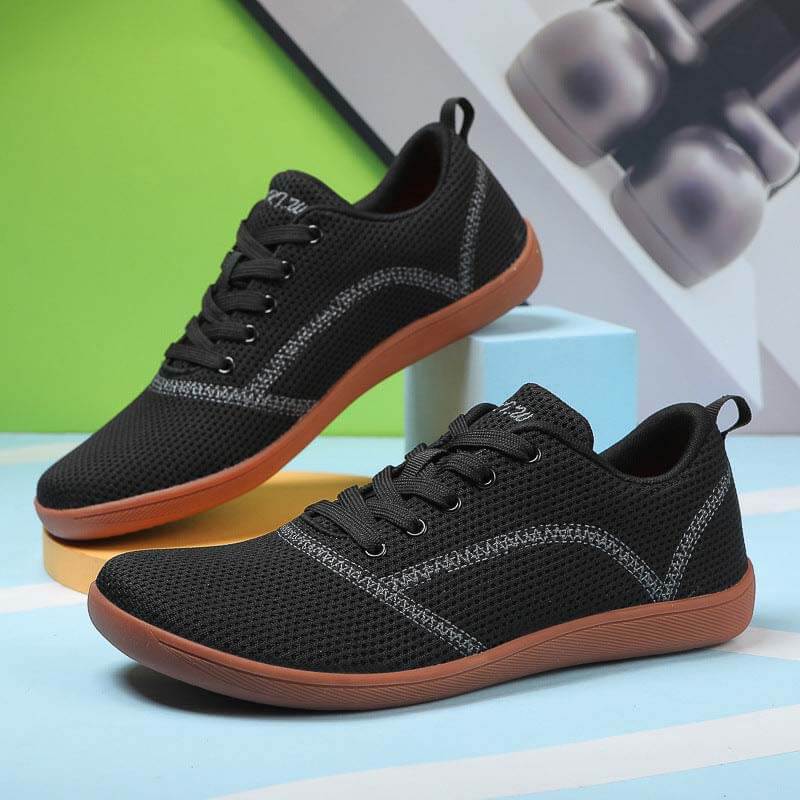 Barfußschuhe Mit Breiter Spitze, Fliegende, Gewebte Freizeitschuhe Mit Weicher Sohle, Wanderschuhe (Unisex)