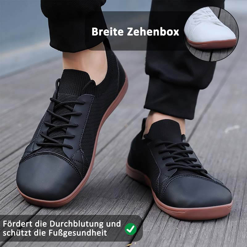 Weite Zehenpartie, Große Größe, Bequeme Sportschuhe, Outdoor-Freizeit, Fliegende, Gewebte, Leichte Barfußschuhe Mit Breitem Leisten (Unisex)