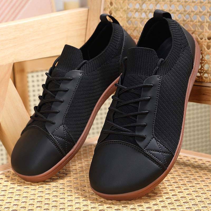 Weite Zehenpartie, Große Größe, Bequeme Sportschuhe, Outdoor-Freizeit, Fliegende, Gewebte, Leichte Barfußschuhe Mit Breitem Leisten (Unisex)