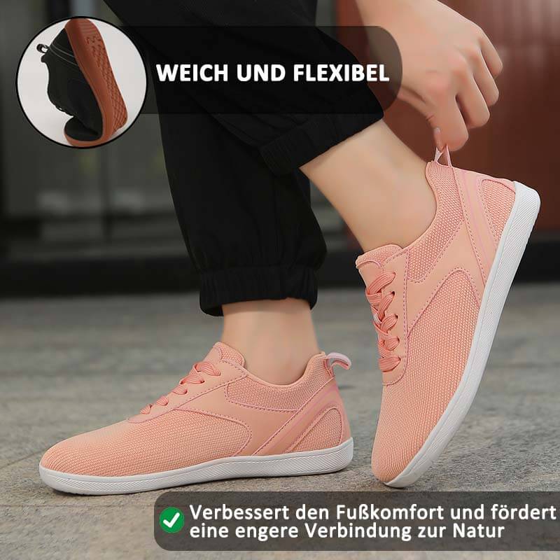 Barfußschuhe Minimalistische Lässige, Bequeme Laufschuhe, Atmungsaktiv, Weiche Sohle, Fliegende, Gewebte Sportschuhe Für Plattfüße (Unisex)