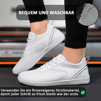 Barfußschuhe Minimalistische Lässige, Bequeme Laufschuhe, Atmungsaktiv, Weiche Sohle, Fliegende, Gewebte Sportschuhe Für Plattfüße (Unisex)