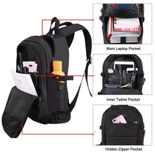 Lade das Bild in den Galerie-Viewer, Diebstahlsicherer wasserdichter Business-Computerrucksack mit großer Kapazität
