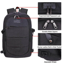 Lade das Bild in den Galerie-Viewer, Diebstahlsicherer wasserdichter Business-Computerrucksack mit großer Kapazität
