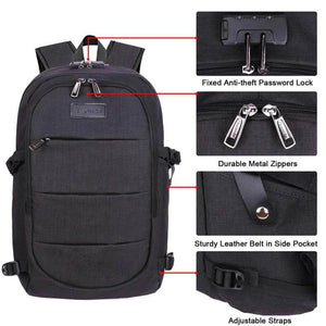 Diebstahlsicherer wasserdichter Business-Computerrucksack mit großer Kapazität