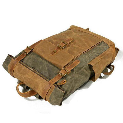 Männer Weinlese-Segeltuch-beiläufiger Spielraum-große Kapazitäts-wasserdichter Pendler-Beutel-Rucksack