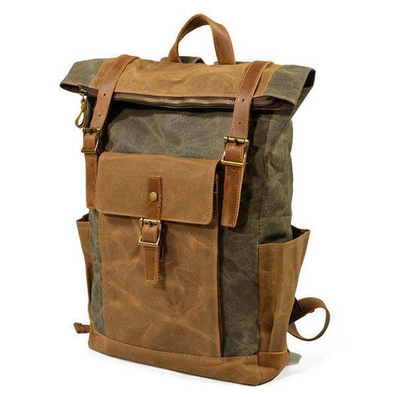 Männer Weinlese-Segeltuch-beiläufiger Spielraum-große Kapazitäts-wasserdichter Pendler-Beutel-Rucksack