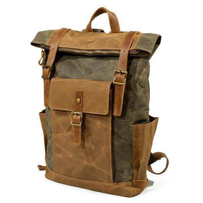 Männer Weinlese-Segeltuch-beiläufiger Spielraum-große Kapazitäts-wasserdichter Pendler-Beutel-Rucksack
