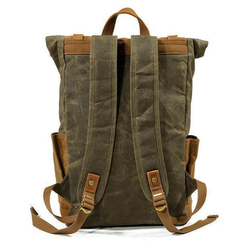 Männer Weinlese-Segeltuch-beiläufiger Spielraum-große Kapazitäts-wasserdichter Pendler-Beutel-Rucksack