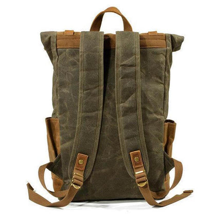 Männer Weinlese-Segeltuch-beiläufiger Spielraum-große Kapazitäts-wasserdichter Pendler-Beutel-Rucksack