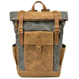 Männer Weinlese-Segeltuch-beiläufiger Spielraum-große Kapazitäts-wasserdichter Pendler-Beutel-Rucksack