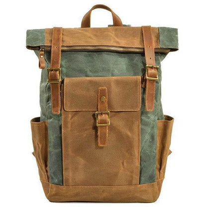 Männer Weinlese-Segeltuch-beiläufiger Spielraum-große Kapazitäts-wasserdichter Pendler-Beutel-Rucksack