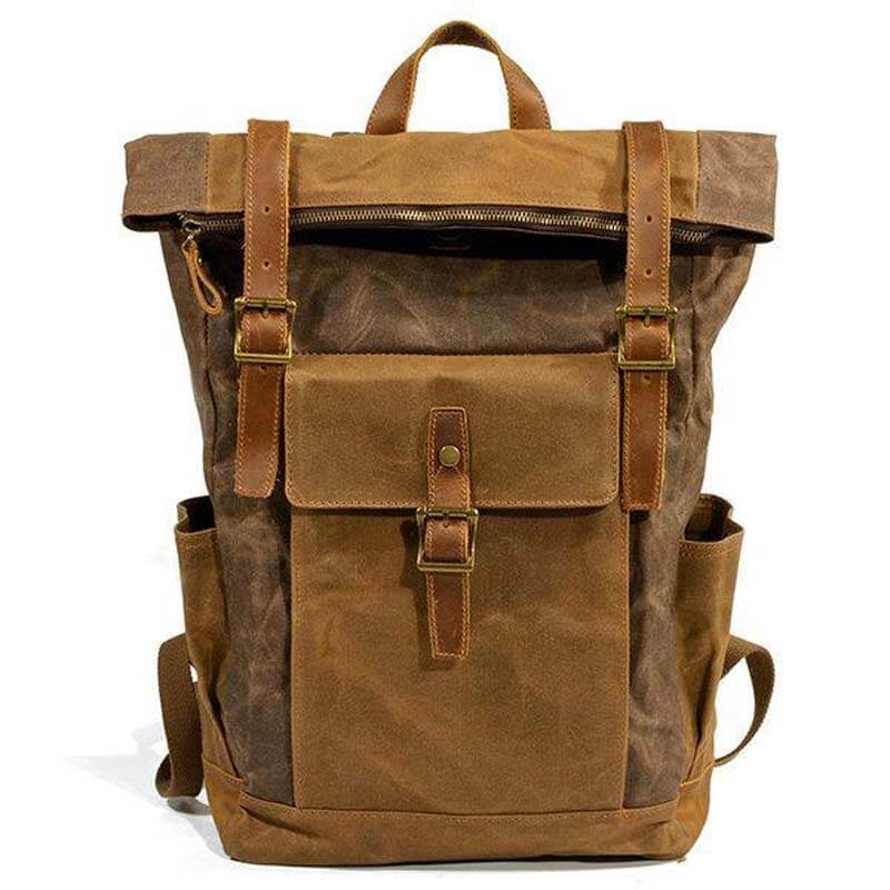 Männer Weinlese-Segeltuch-beiläufiger Spielraum-große Kapazitäts-wasserdichter Pendler-Beutel-Rucksack