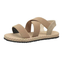 Lade das Bild in den Galerie-Viewer, Damen Sommer Leichte Weiche Flache Strandsandalen
