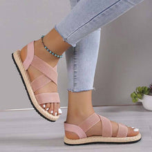 Lade das Bild in den Galerie-Viewer, Damen Sommer Leichte Weiche Flache Strandsandalen
