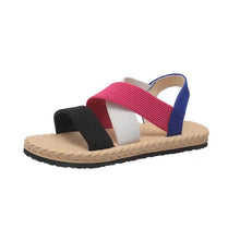 Lade das Bild in den Galerie-Viewer, Damen Sommer Leichte Weiche Flache Strandsandalen
