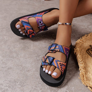 draussenfeet sandalen mit gurtelschnalle 31560 blaue farbe
