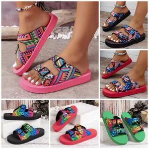 draussenfeet sandalen mit gurtelschnalle 31560 rote farbe