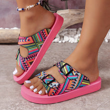 Lade das Bild in den Galerie-Viewer, draussenfeet sandalen mit gurtelschnalle 31560 rote farbe
