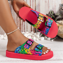 Lade das Bild in den Galerie-Viewer, draussenfeet sandalen mit gurtelschnalle 31560 saflor
