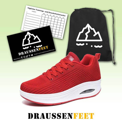 Frauen Outdoor Walking Atmungsaktiv Gestrickte Wearable Sole Sneakers
