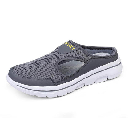 Lässige Damen Herren Slip-on Sandalen mit dicker Sohle Mesh Halbschuhe Schuhe (Unisex)