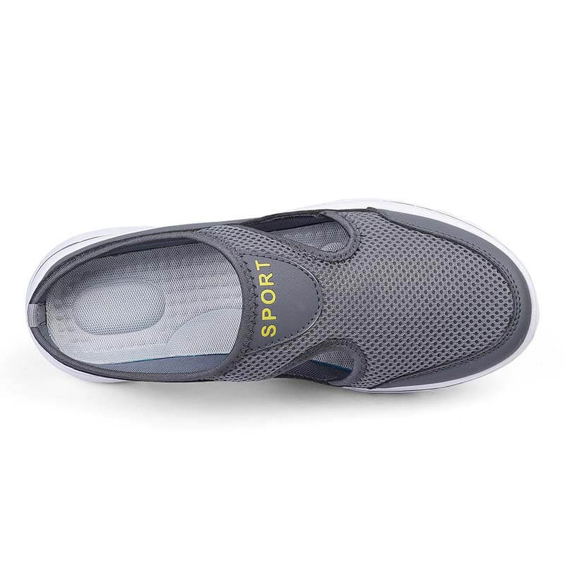 Lässige Damen Herren Slip-on Sandalen mit dicker Sohle Mesh Halbschuhe Schuhe (Unisex)