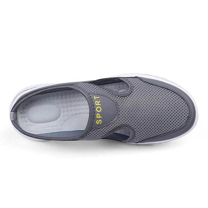 Lässige Damen Herren Slip-on Sandalen mit dicker Sohle Mesh Halbschuhe Schuhe (Unisex)