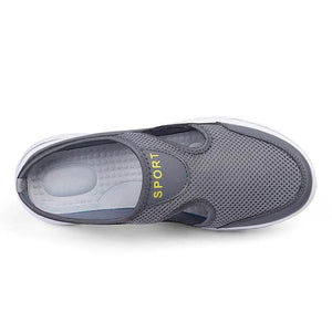 Lässige Damen Herren Slip-on Sandalen mit dicker Sohle Mesh Halbschuhe Schuhe (Unisex)