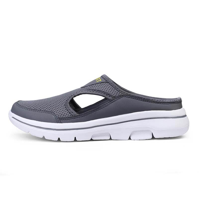 Lässige Damen Herren Slip-on Sandalen mit dicker Sohle Mesh Halbschuhe Schuhe (Unisex)