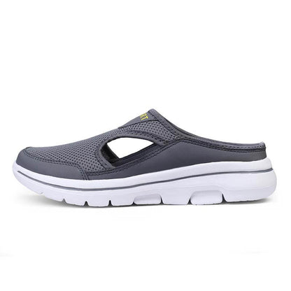 Lässige Damen Herren Slip-on Sandalen mit dicker Sohle Mesh Halbschuhe Schuhe (Unisex)